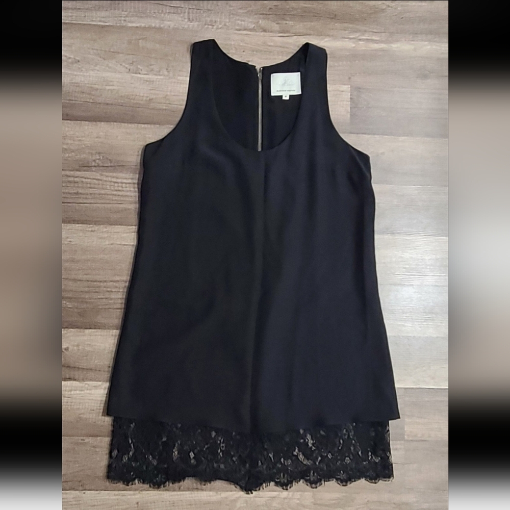 Madison Marcus Sleeveless Dress with Lace Hem
